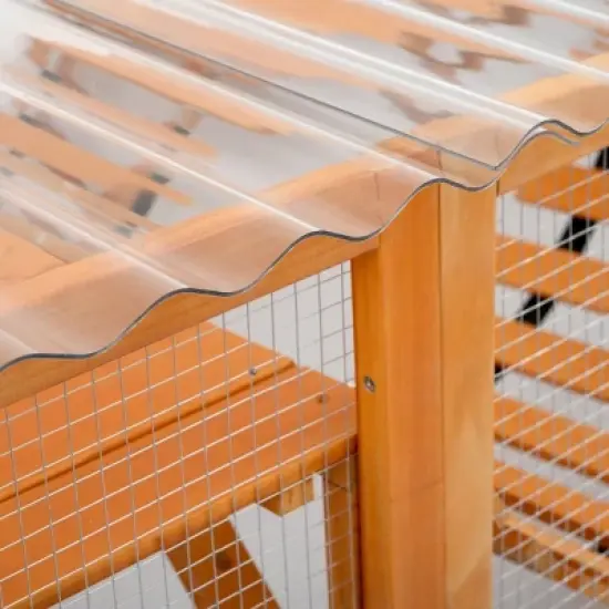 118" Outdoor Cat Enclosure with Shelves and Ramps, Large Cat Patio Playground with Roof, Cat Cage with FREE House-The Pop Home image {6}