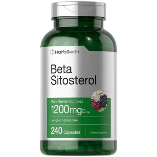 Horbaach Beta Sitosterol 1200mg | 240 Capsules image {8}