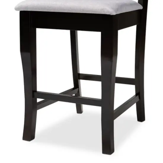 5pc Alora Espresso Wood - Baxton Studio image {4}