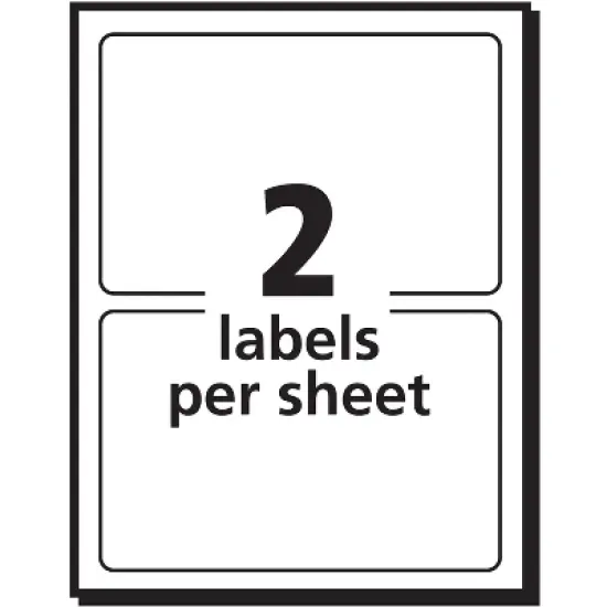 Avery Removable Labels, Removable Adhesive, 3" x 4", 80 Labels (5453) image {4}