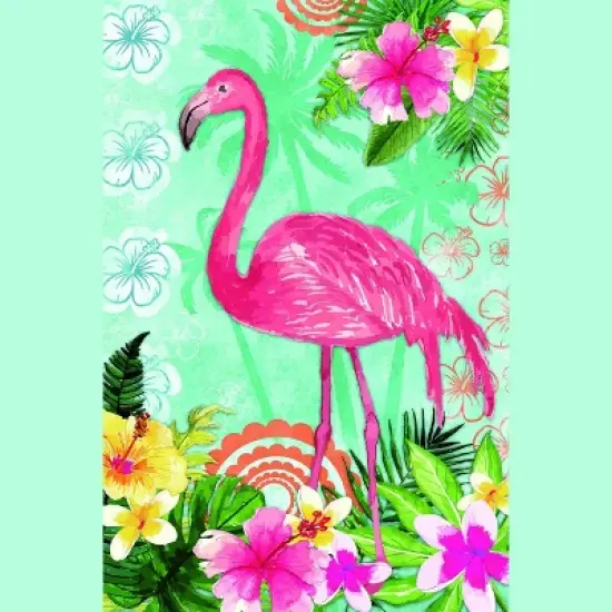 Northlight Tropical Flamingo Spring Outdoor Garden Flag 18" x 12.5" image {4}