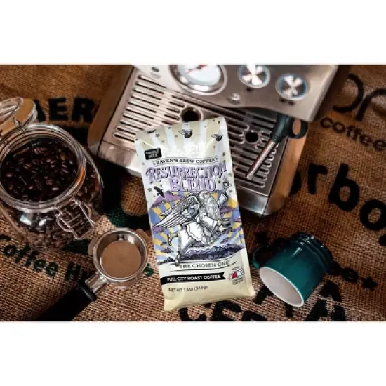 Raven's Brew Resurrection Blend Whole Bean Full City Medium Roast Coffee - 12oz image {4}