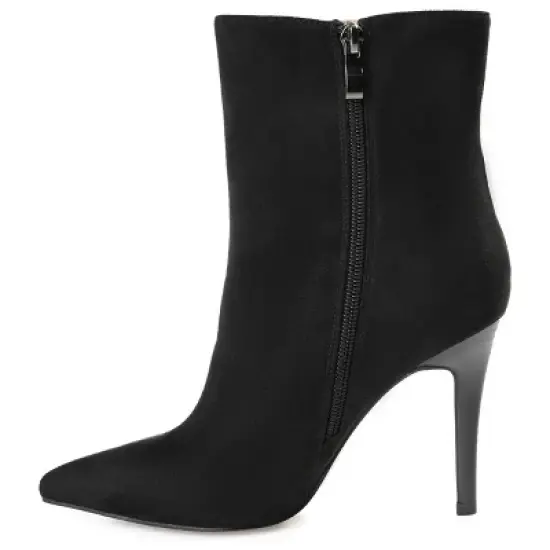Journee Collection Womens Deandra Tru Comfort Foam Inside Zip Stiletto Booties image {1}