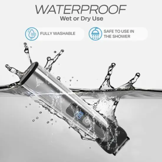 HUMMINGBIRD MK9 MasterGroom All-in-One Trimmer 21-Piece Men's Grooming Kit for Beard, Head, Hair, Body, and Face, Stainless Steel, USB C Rechargeable image {5}