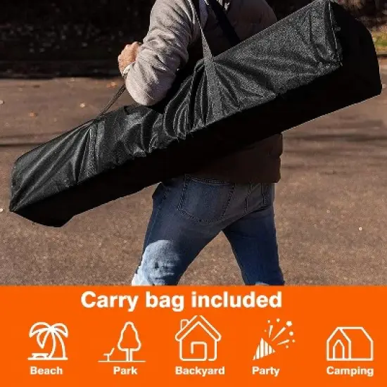 SUGIFT 10 ft. x 10 ft. White Instant Canopy Pop Up Tent with Carry Bag image {4}