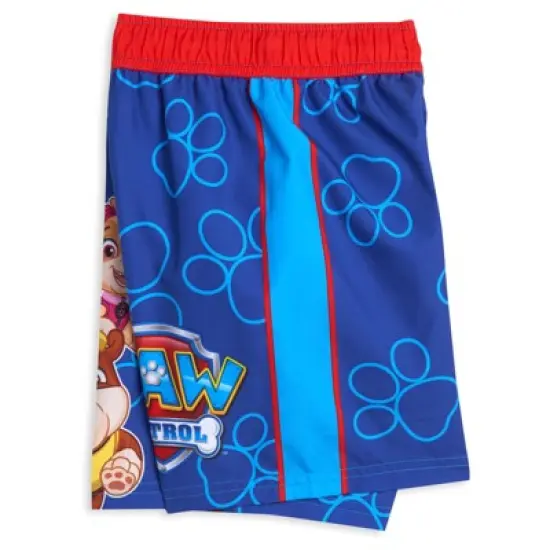 Paw Patrol Rubble Marshall Chase Pullover Rash Guard and Swim Trunks Outfit Set Little Kid image {5}