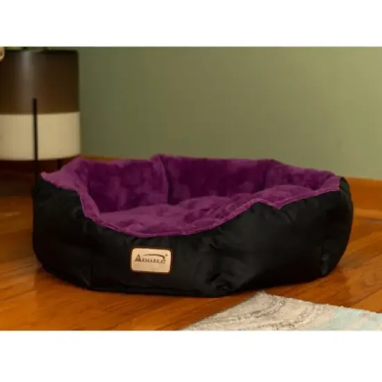 Armarkat Large, Soft Cat Bed in Purple and Black - C101NH/ZH image {3}