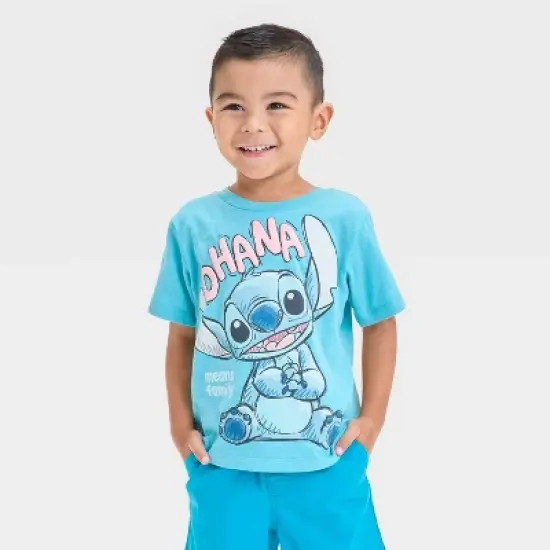 Toddler Boys' Stitch Short Sleeve Graphic T-Shirt - Blue image {4}
