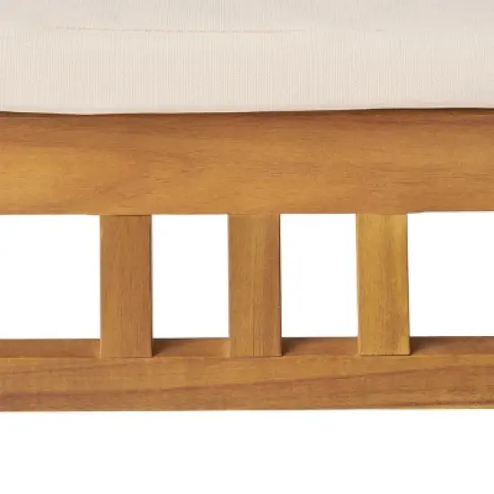 Christopher&nbsp;Knight&nbsp;Home Winston 7 Piece Outdoor Acacia Wood Dining Set with Slatted Back Chairs and 69" Table image {9}