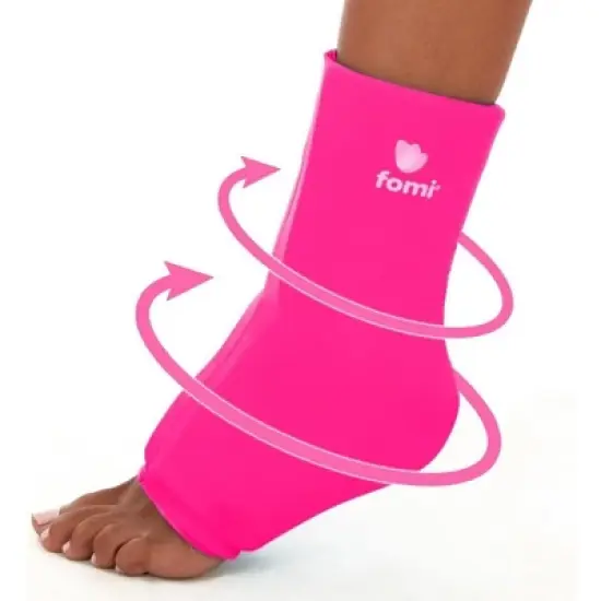 FOMI Hot Cold Ankle Foot Gel Ice Pack Wrap | Pink image {4}