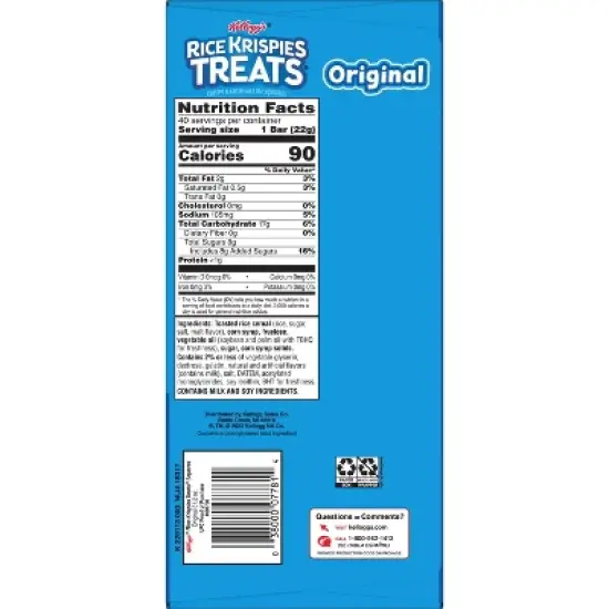 Rice Krispies Treats Original Marshmallow Squares - 40ct/31.2oz image {6}