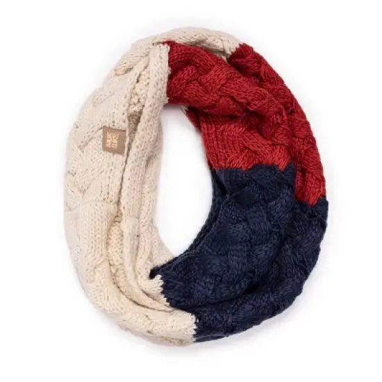 MUK LUKS Women's Colorblock Infinity Scarf image {3}