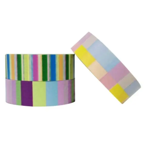 Wrapables Three of Us Washi Masking Tape (Set of 3) image {2}