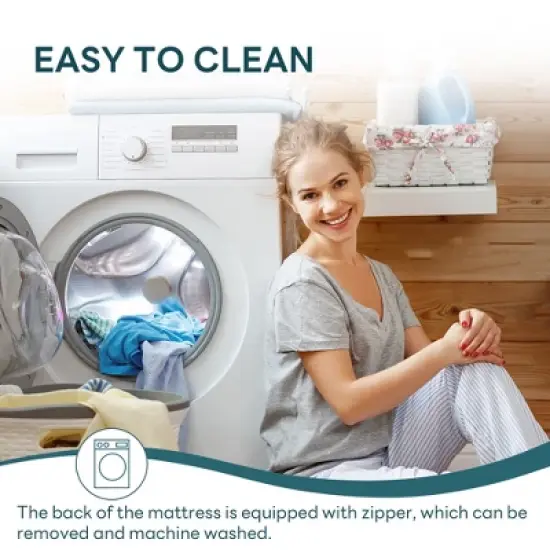 CSBDHome 10 Inch Memory Foam Mattress, Bed in a Box CertiPUR-US Certified & Fiberglass Free, Cover Washable image {4}