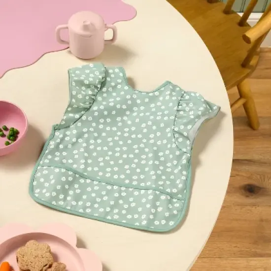 Short Sleeve Bib - Floral Ruffle - Cloud Island&trade; image {1}