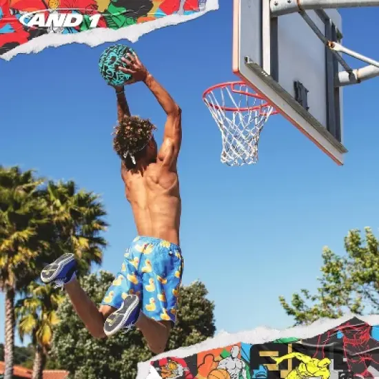 AND1 Fantom Graffiti Basketball: Official Regulation Size 7 (29.5 inches) - Deep Channel Construction, Made for Indoor Outdoor Games image {2}