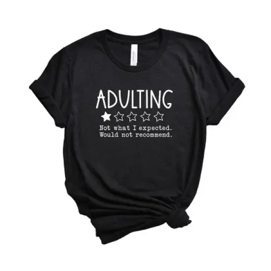 Simply Sage Market Adulting One Star Review Short Sleeve Graphic Tee image {3}