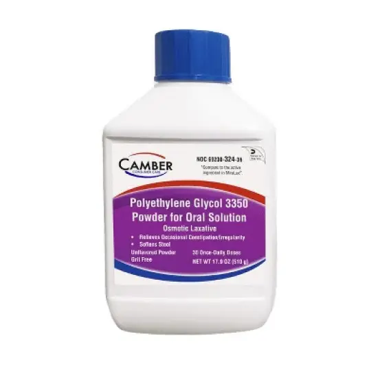 Camber Polyethylene Glycol 3350 Powder, 17.9 Oz image {3}