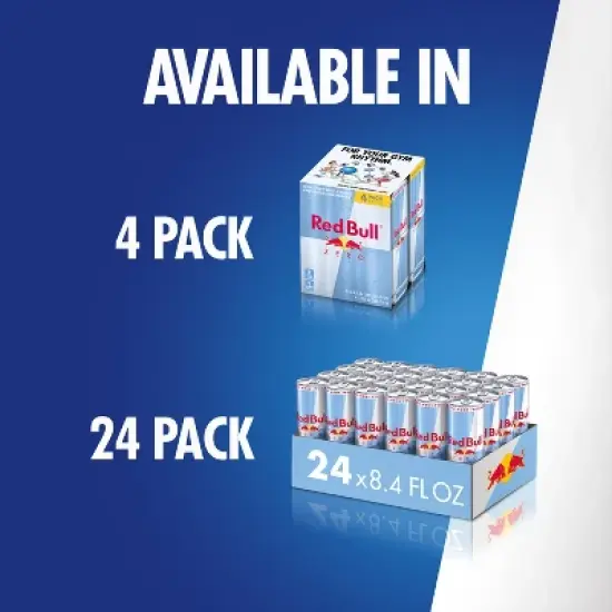 Red Bull Zero Energy Drink - 4pk/8.4 fl oz Cans image {6}
