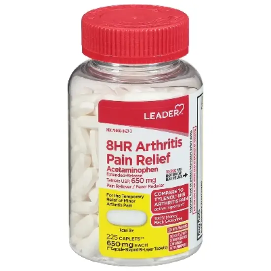Leader 650 mg 8 Hour Arthritis Pain Relief 225 Caplets image {1}