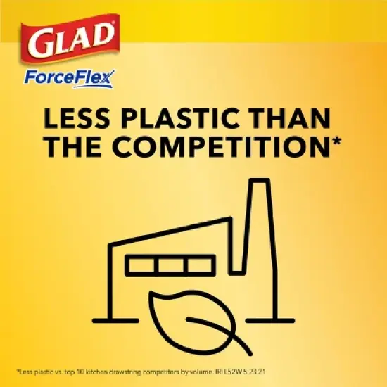 Glad ForceFlex Drawstring Fragrance Free Trash Bags - 13gal/100ct image {5}