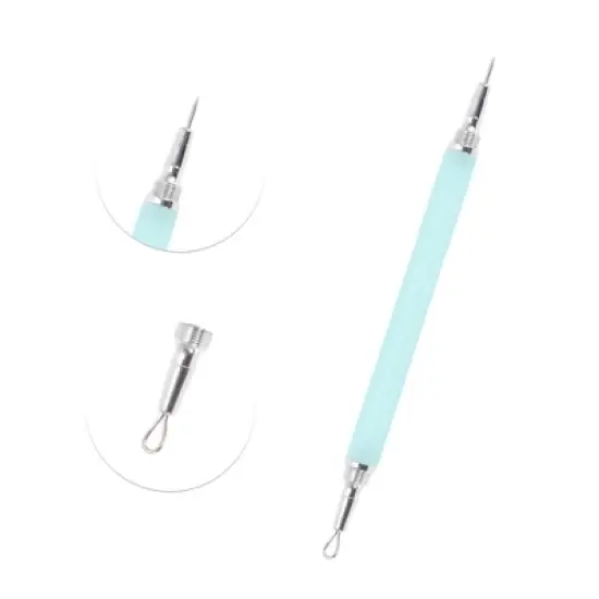 Unique Bargains Dual-Ended Pimple Extractor 7.08" 1 Pc image {2}