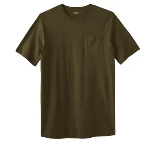 KingSize Men's Big & Tall Shrink-Less&trade; Lightweight Longer-Length Crewneck Pocket T-Shirt image {18}