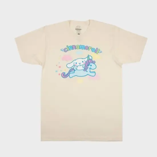 Men's Sanrio Cinnamoroll Short Sleeve Graphic T-Shirt - Beige image {3}