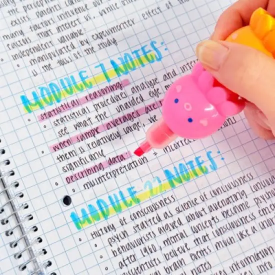 Wrapables Mini Stackable Highlighters, Cute Multi-color Markers, Octopus image {3}