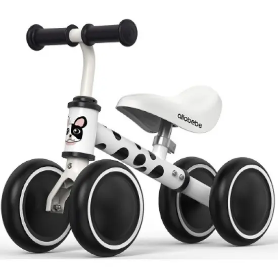 Allobebe 4-Wheel Baby Balance Bike with Adjustable Seat Mint Green image {9}