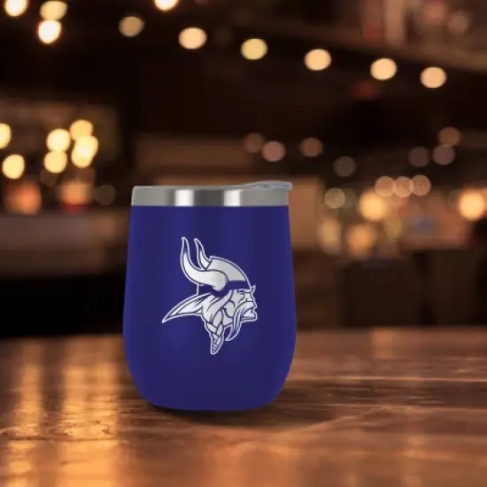NFL Minnesota Vikings 10oz Team-Colored Wine Tumbler image {2}