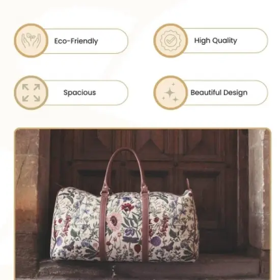 Signare USA Morning Garden Floral Big Holdall/Duffel Bag image {2}