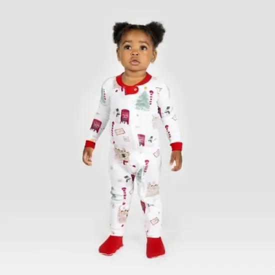 Burt's Bees Baby&reg; Baby Organic Cotton Tight Fit Holiday Footed Pajama image {2}