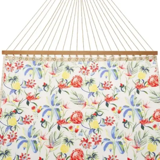 12' Single Layer Outdoor Fabric Hammock Tropical Red/Yellow/Blue - Threshold&trade; image {1}