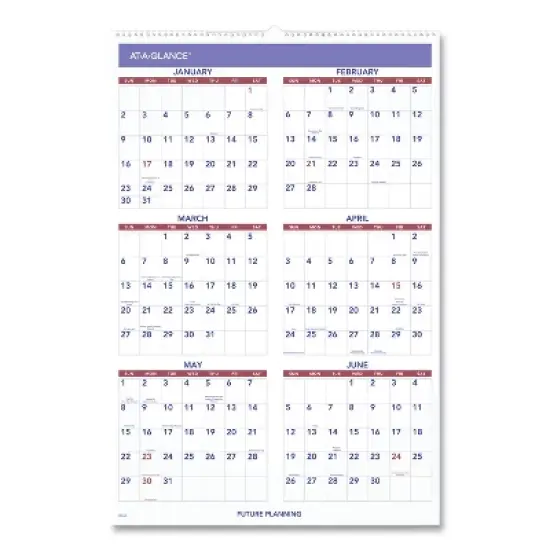 Monthly Wall Calendar with Ruled Daily Blocks, 20 x 30, White Sheets, 12-Month (Jan to Dec): 2026 image {1}