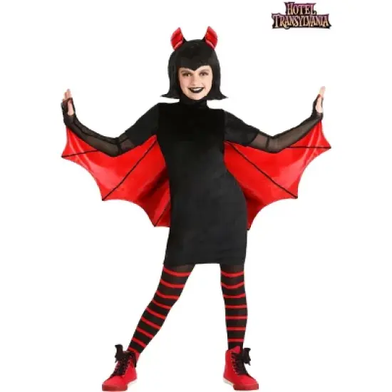 HalloweenCostumes.com Girl's Hotel Transylvania Mavis Deluxe Halloween Costume | Vampiress Cosplay Dress & Wig for Kids image {4}