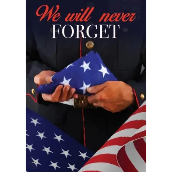 We Will Never Forget Military Bereavement House Flag 28" x 40" Briarwood Lane image {4}