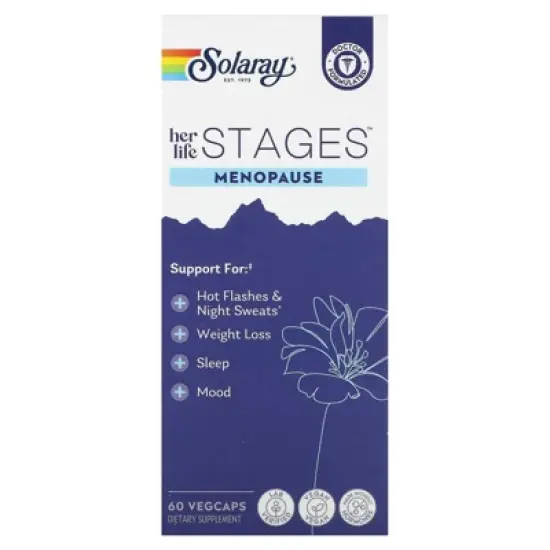 Solaray Her Life Stages, Menopause, 60 Vegcaps image {4}