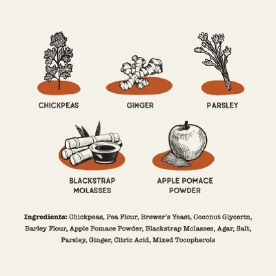 Dog Treat Naturals Dental Sticks - Chickpea & Ginger, 10oz, Freshen Breath image {2}