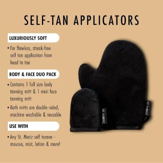 St. Moriz Double Mitt Face & Body Self Tanner image {2}