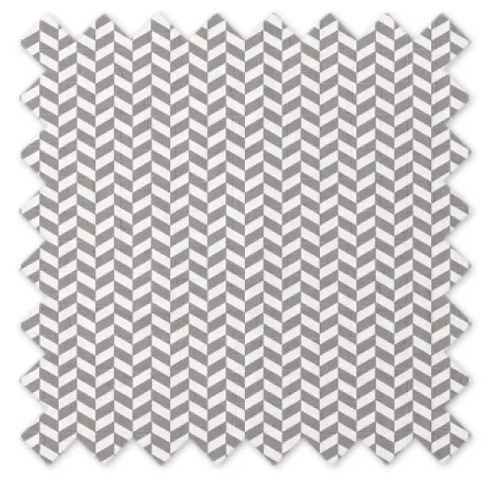 Bacati - Houndstooth/Herringbone Gray Unisex Muslin 4 pc Toddler Bedding Set image {7}