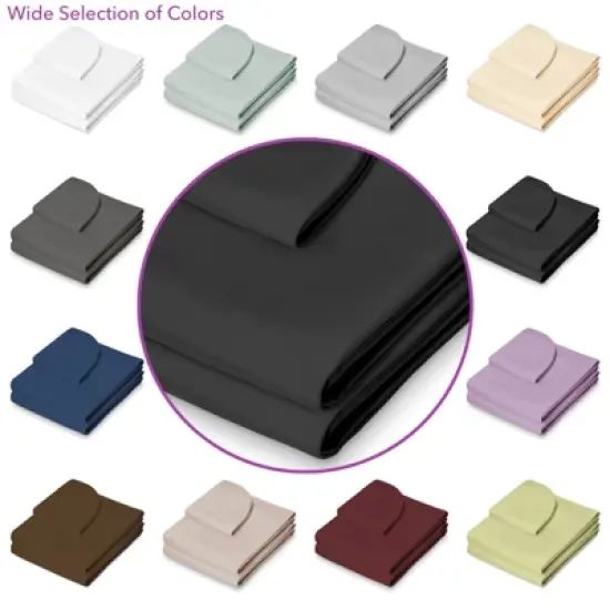Saloniture 3-Piece Microfiber Massage Table Sheet Set, Includes Flat and Fitted Sheets with Face Cradle Cover image {3}
