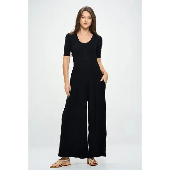 WEST K Women's Jana Short Sleeve Knit Jumpsuit image {3}