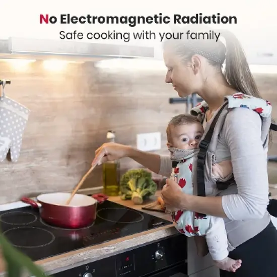 GASLAND CH775BF 30 Inches 5 Burners Built-in Ceramic Electric Cooktop, 240 V 8200 W, Touch Control, Safety Lock, Timer image {5}