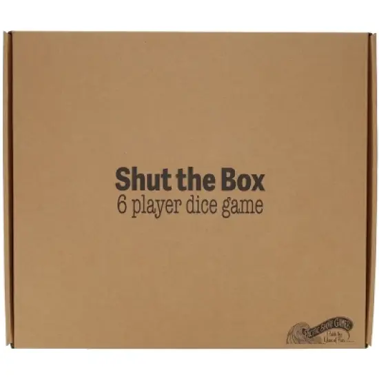 Pacific Shore Games 6 Player 14 in. Shut The Box Board Game, Wood image {5}