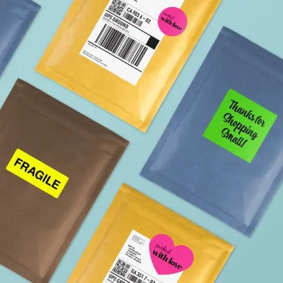 Avery Neon Magenta Paper Labels, 4.75" x 7.75" Rectangle image {6}