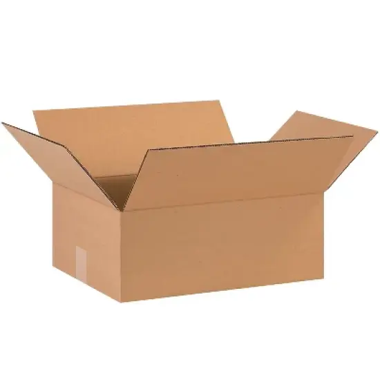 Box Partners Flat Corrugated Boxes 15" x 12" x 5" Kraft 25/Bundle 15125 image {4}