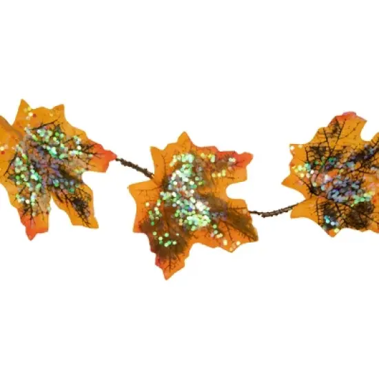 Northlight LED Maple Leaves Fall Harvest Micro Fairy Light Set - 4' Brown Wire - 10ct image {4}