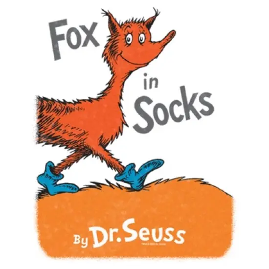 Women's Dr. Seuss Fox in Socks Book Cover T-Shirt image {1}
