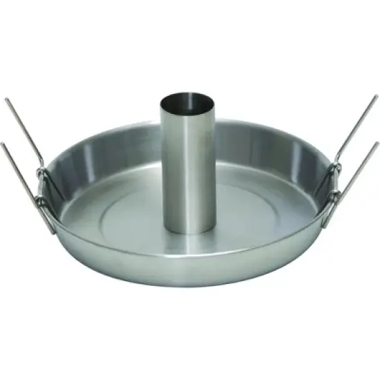 Camerons Deluxe Stainless Steel BBQ Beer Can Chicken Roaster w/Vegetable Clips - Barbecue Grill Poultry & Veggies Together on Poultry Holder image {3}